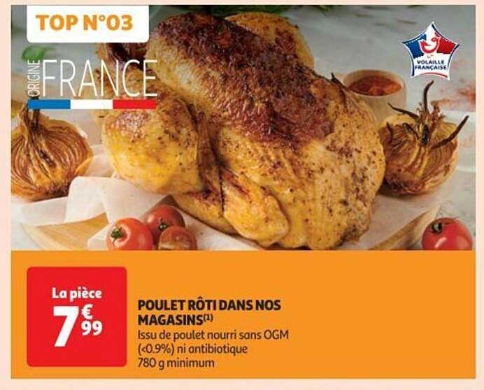 poulet rôti dans nos magasins