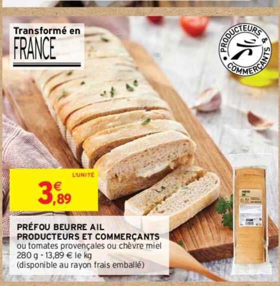 préfou beurre ail producteurs et commerçants
