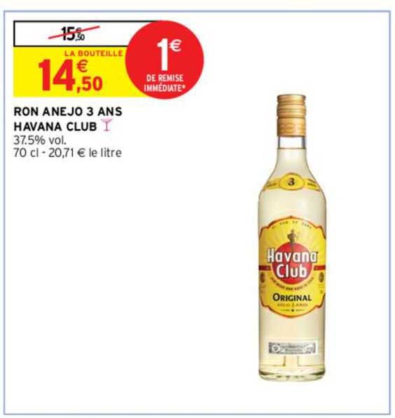 ron anejo 3 ans havana club