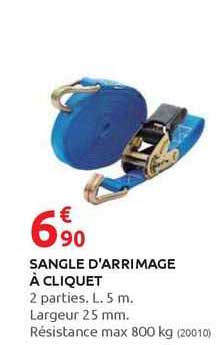 sangle d'arrimage à cliquet