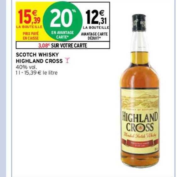 scotch whisky highland cross