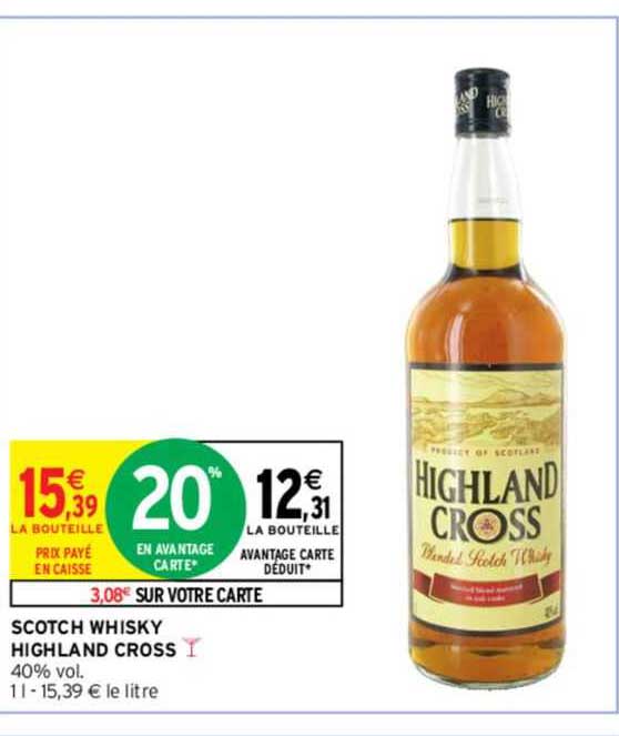 scotch whisky highland cross