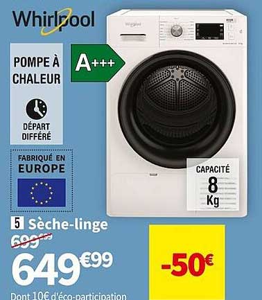 sèche-linge whirlpool