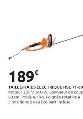 taille-haies électrique hse 71-60