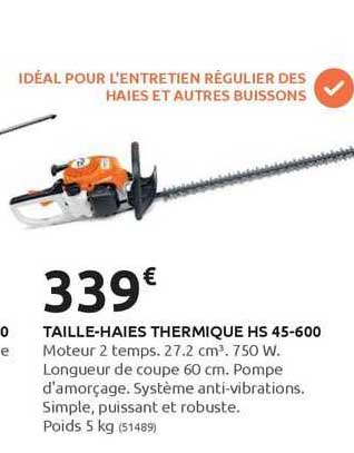 taille-haies thermique hs 45-600