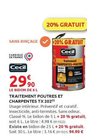 traitement poutres et charpentes tx 202 cecil