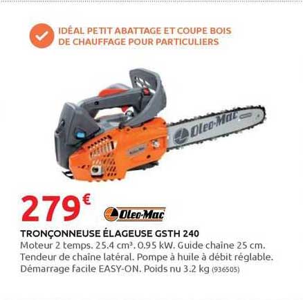 tronçonneuse élageuse gsth 240 oleo-Mac