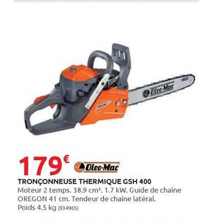 tronçonneuse thermique gsh 400 oleo-Mac