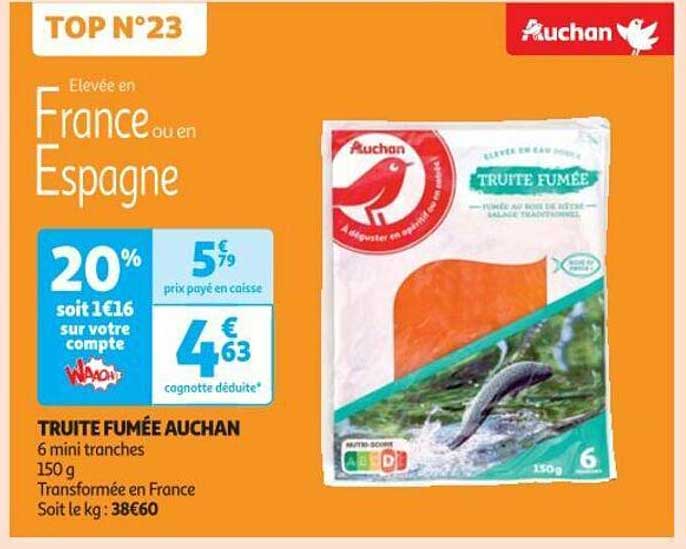 Truite Fumée Auchan