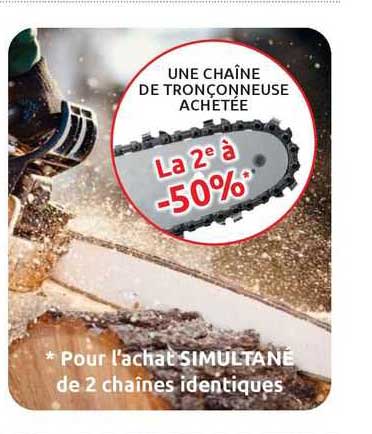 une chaîne de tronçonneuse