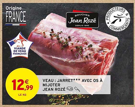 veau : jarret*** avec os à mijoter jean rozé