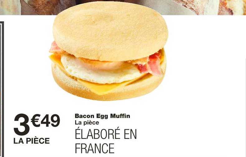 bacon egg muffin