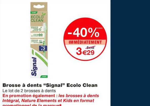 brosse à dents signal ecolo clean
