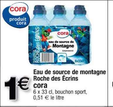eau de source de montagne roche des écrins