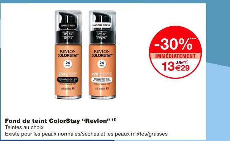 fond de teint colorstay revlon