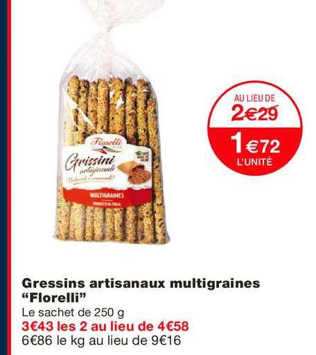 gressins artisanaux multigraines florelli