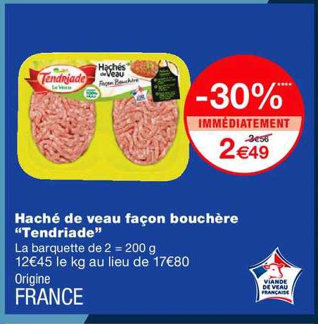 haché de veau façon bouchère tendriade