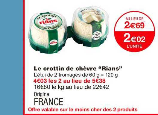 Le Crottin De Chèvre Rians