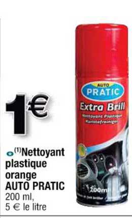 nettoyant plastique orange auto pratic