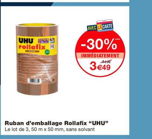 ruban d'emballage rollafix uhu
