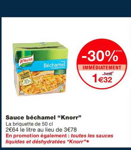 Sauce Béchamel Knorr
