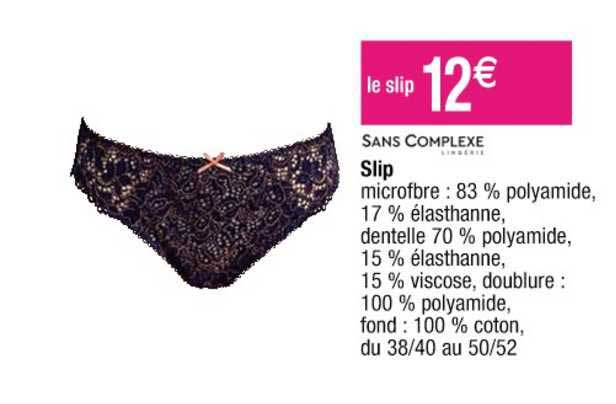 slip sans complexe