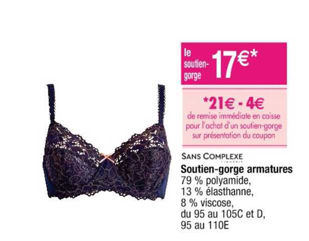 soutien gorge armatures sans complexe