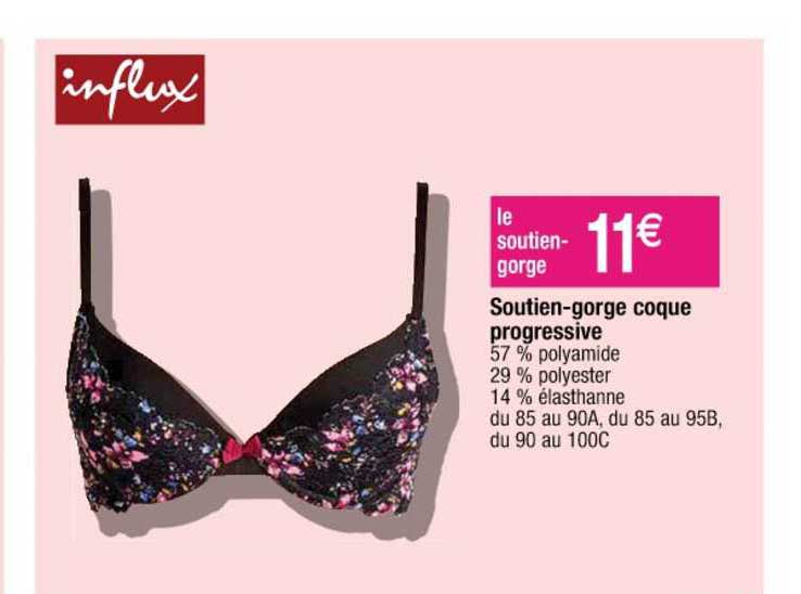 soutien gorge coque progressive
