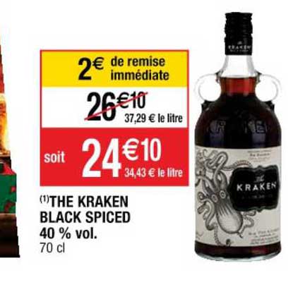 the kraken black spiced 40% vol.
