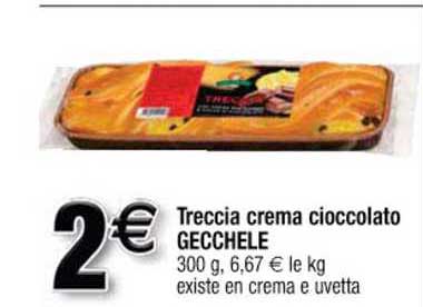 treccia crema ciccolato gecchele