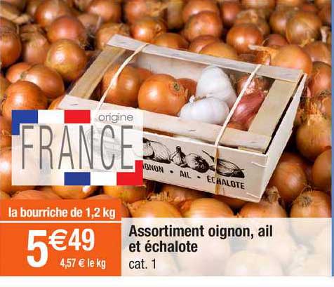 Assortiment Oignon, Ail Et échalote