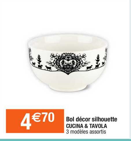 bol décor silhouette cucina & tavola