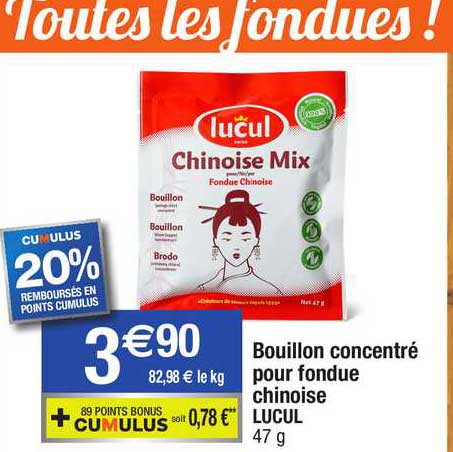 Bouillon Concentré Pour Fondue Chinoise Lucul
