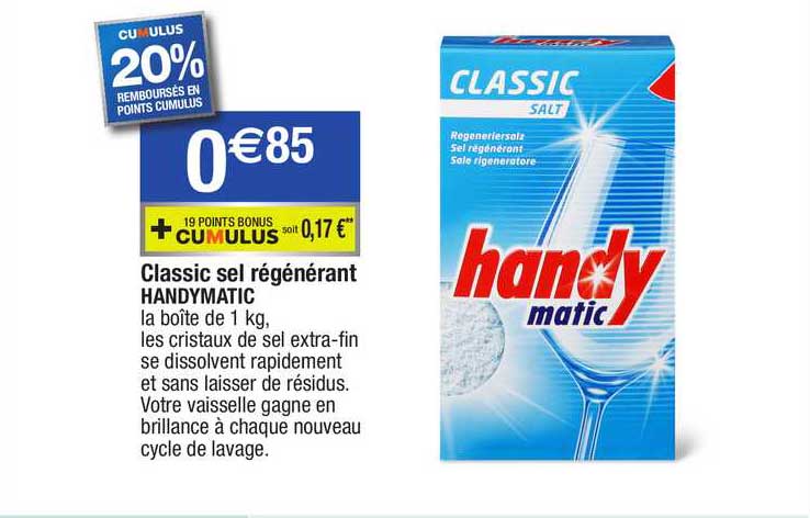 Classic Sel Régénérant Handymatic