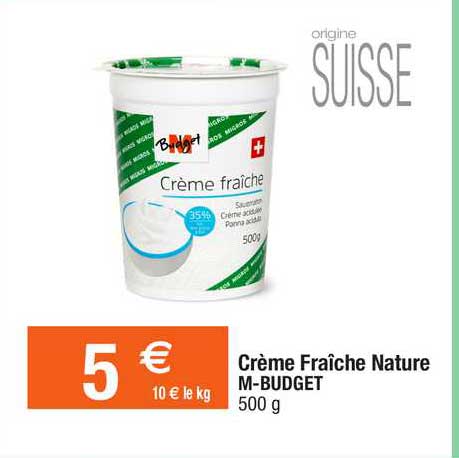 crème fraîche nature m-budget