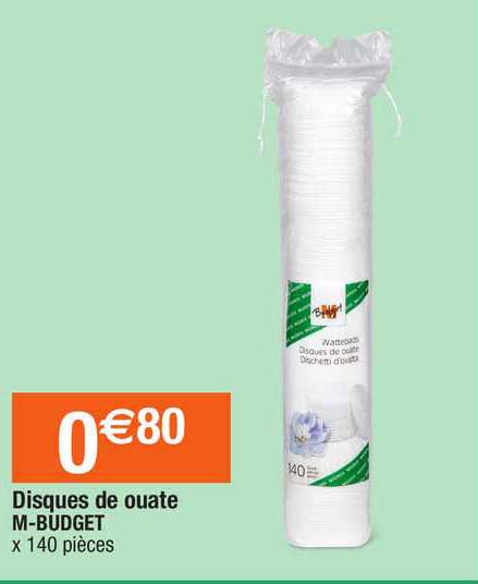disques de ouate m-budget