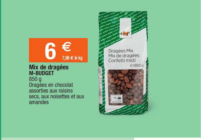 mix de dragées m-budget