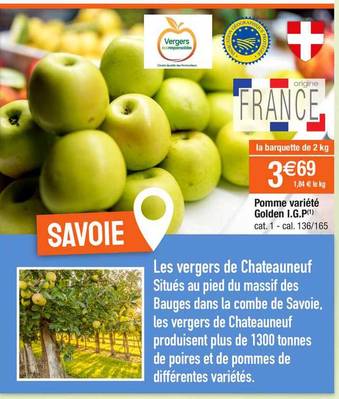 pomme variété golden i.g.p.