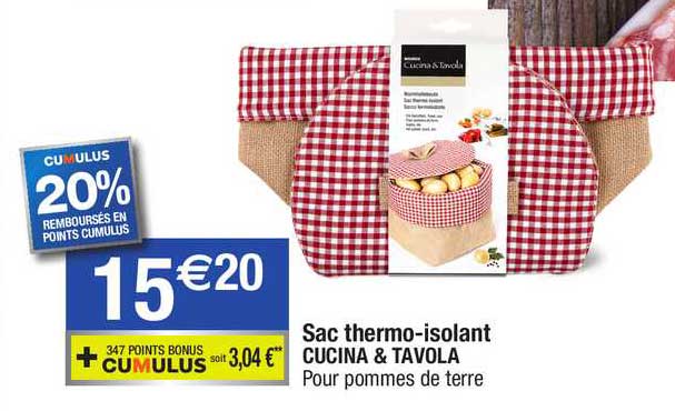sac thermo-isolant cucina & tavola