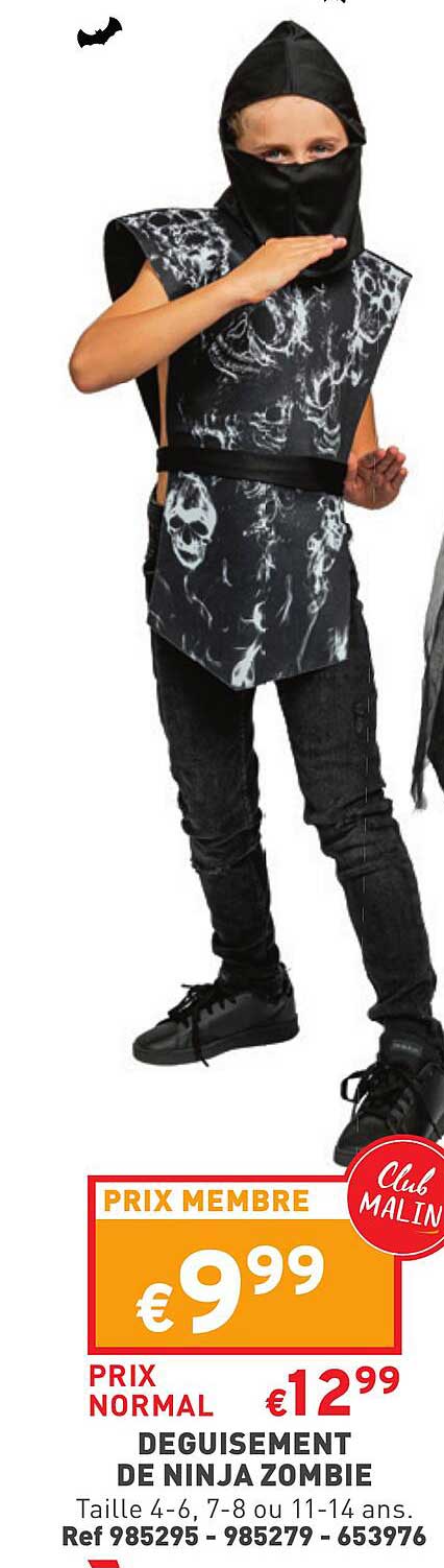 Déguisement De Ninja Zombie
