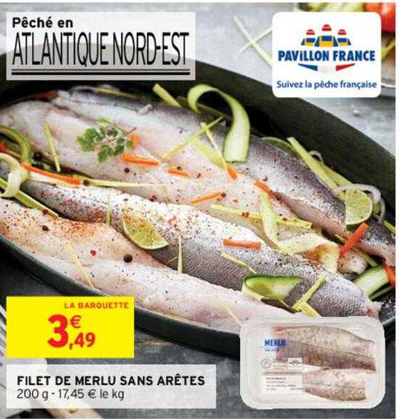 filet de merlu sans arêtes