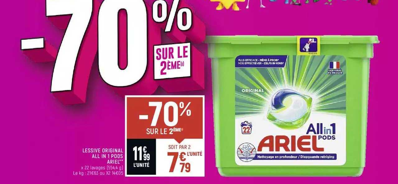 lessive original all in 1 pods ariel