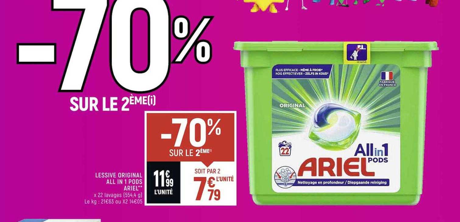 lessive original all in 1 pods ariel