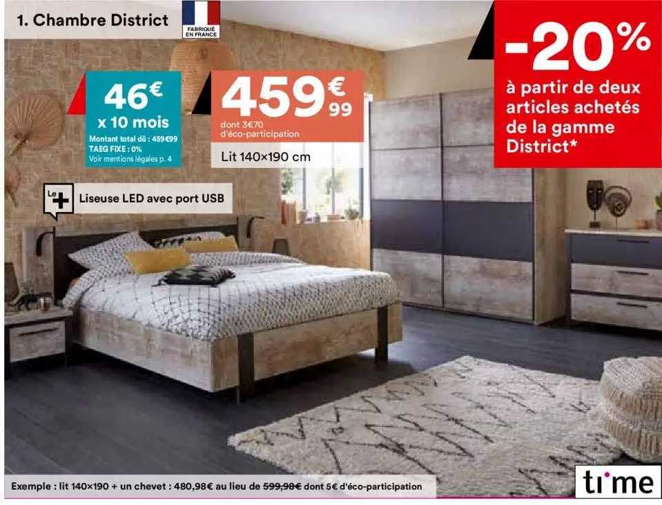 lit 140x190 cm ti'me