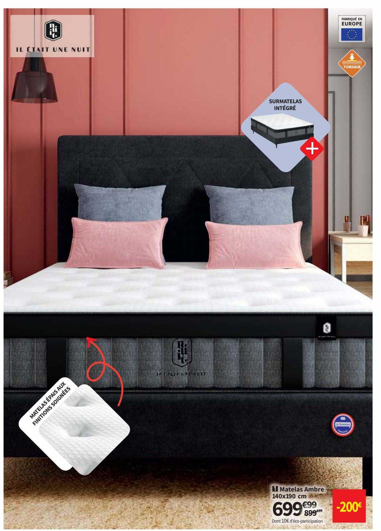 matelas ambre 140x190 cm