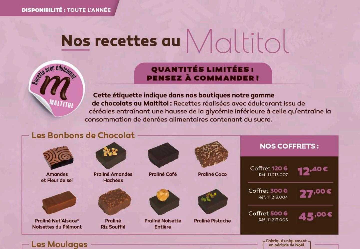 Nos Recettes Au Maltitol