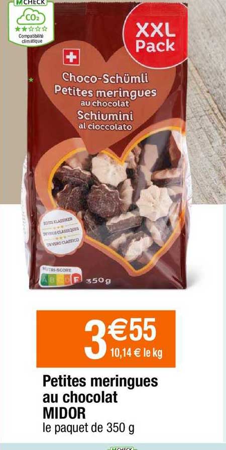 petites meringues au chocolat midor