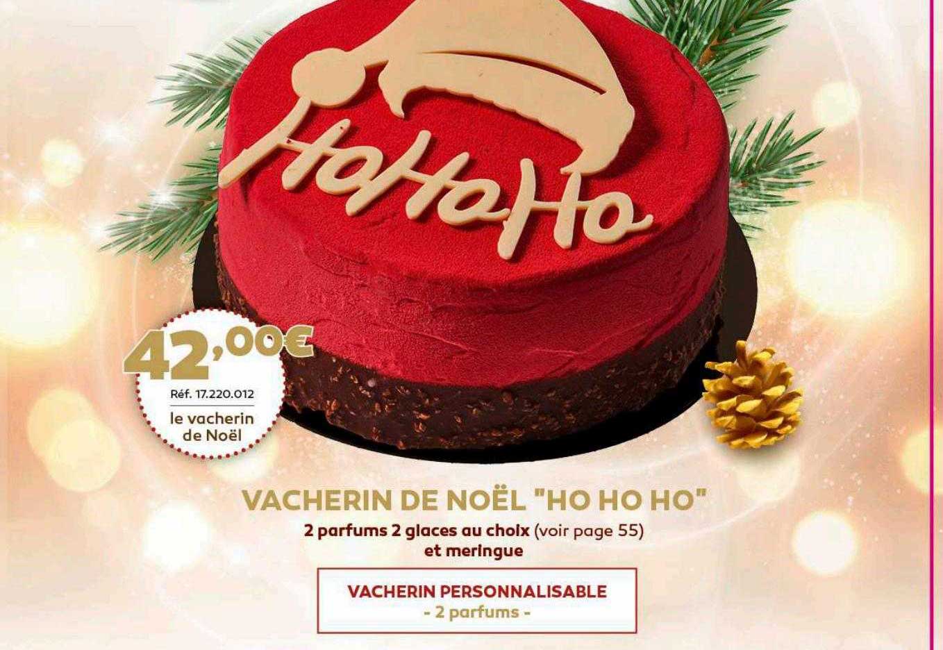 vacherin de noël "ho ho ho"