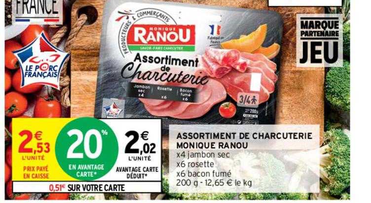 assortiment de charcuterie monique ranou