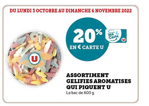 assortiment gélifiés aromatisés qui piquent u